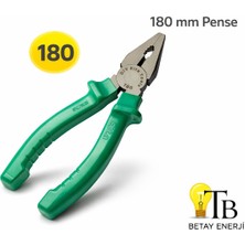 İzeltaş 180  Pense Yeşil Saplı Elektrikçi Pensesi