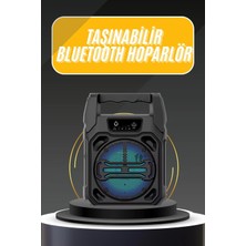 Karaoke Mikrofonlu Fm Radyolu Bluetooth Hoparlör Yüksek Ses Kaliteli