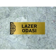 Hobishop Lazer Odası Yazılı Metal Levha