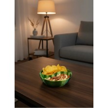 Dekoratif Yeşil Çerezlik Kase 4’lü Set 3X12 cm