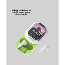 Kayar Kapaklı Şarj Kutusu ve Dokunmatik Ekranlı Bluetooth Stereo Kulaklık