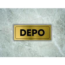 Hobishop Depo Yazılı Metal Levha ( 7 cm x 20 cm )