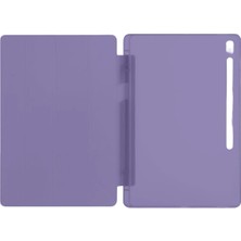 Newface iPad Pro 11 (2024) Kılıf Kalemlikli Hugo Tablet Kılıfı - Mor