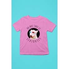 Darkhane Ciddiye Alma Bull Teriyer - Köpek Baskılı Unisex Pembe Çocuk Tişört - T-Shirt CT002