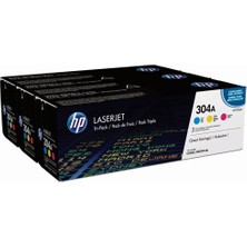Hp 304A Mavi-Kırmızı-Sarı 3lu Takım Toner CF372AM CC531A-CC532A-CC533A
