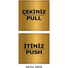 Hobishop Itiniz Çekiniz Yazısı Metal