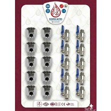 Eco Arıtma Cihazı Giriş Suyu Bağlantı Seti - Metal Hat Alma Aparatı & Lüks Küresel Vana (10'lu Paket)