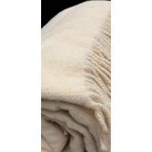 Özyün Merinos Kuzu Yünü %100 Yün Tek Kişilik Naturel Boyasız Battaniye!