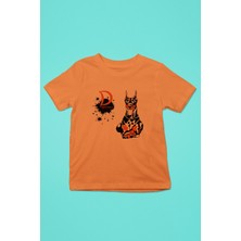 Darkhane Doberman - Köpek Baskılı Unisex Turuncu Çocuk Tişört - T-Shirt CT005