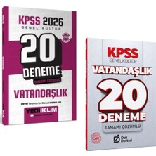 Anla Kazan Yayınları Yediiklim Kpss 2026 Genel Kültür Vatandaşlık 20 Deneme & Kpss Vatandaşlık 20 Deneme Deli Defteri Yayınları Seti