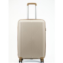 GROUND Sirius Büyük Boy Valiz Kemik-Gold - 10728