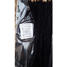A026 Kod Mutkin Şönil 100 Lü Sıyah Renk  30 cm -🛍️ Yoğun Tüylü Hobi Çubuğu Tel El Işi 100 Lü Paket💐