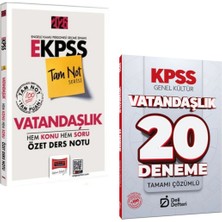 Anla Kazan Yayınları Yargı 2026 E-Kpss Tam Not Serisi Vatandaşlık Hem Konu Hem Soru Özet Ders Notu & Kpss Vatandaşlık 20 Deneme Seti