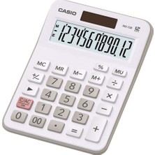 Casio MX-12B-WE Beyaz 12 Haneli Masa Üstü Hesap Makinesi Gelişmiş Fonksiyonlar ve LCD Ekran