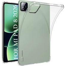 TekNetStore Xiaom I Pad 8 Pro 11.2'' Inç Kılıf Şeffaf Silikon Köşe Korumalı Crystal Clear Darbe Emici Arka Kapak