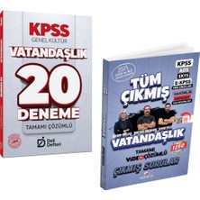 Anla Kazan Yayınları Kpss Vatandaşlık 20 Deneme Çözümlü & Kpss Vatandaşlık Çıkmış Sorular Dizgi Kitap Seti