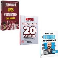 Anla Kazan Yayınları Eğit Akademi Kpss Vatandaşlık Atama Serisi Soru Bankası & Kpss Vatandaşlık 2'li Deneme Seti