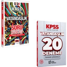 Anla Kazan Yayınları Yargı 2026 Kpss Vatandaşlık Soru Bankası ve Tüm Sınavlara Yönelik Tamamı Çözümlü & Kpss Vatandaşlık 20 Deneme Deli Defteri Yayınları Seti