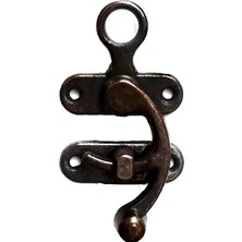 Eco Lounge Kancalı Yay Gözü, Ahşap Kutu Klipsi - Büyük, Antik, 100 Adet