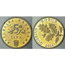 Banknoting Hırvatistan 5 Lipa 2014.