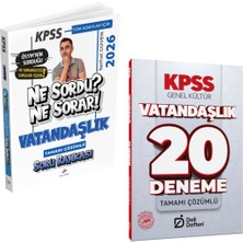 Anla Kazan Yayınları Dizgi Kitap 2026 Kpss Tüm Adaylar Için Vatandaşlık Ne Sordu Ne Sorar Soru Bankası & Kpss Vatandaşlık 20 Deneme Seti