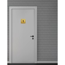 Hobishop Daire Apartman Numaraları Altın Metal 1-20 Arası 9,5x9,5cm