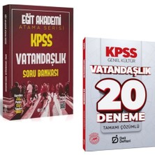 Anla Kazan Yayınları Eğit Akademi Kpss Vatandaşlık Atama Serisi Soru Bankası & Kpss Vatandaşlık 20 Deneme Çözümlü Deli Defteri Yayınları Seti