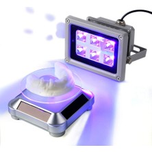 3D Yazıcı Uv Reçine Kürleme Lambası, Güneş Enerjili Döner Tabla ve 360° Döndürülebilir Stand
