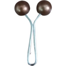 Hsc Bilişim Eşarp Klipsi Top Model Düz Kahverengi 1 Adet