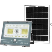Gaman 300W Güneş Panelli LED Bahçe Aydınlatması - Hareket Sensörlü 7 Modlu Beyaz-Rgb Projektör