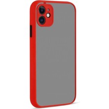 AyrStore Iphone 12 Kılıf Montreal Silikon Kapak - Kırmızı