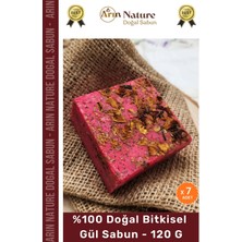 Carlburn #gülsabunu %100 Doğal Güzel Kokulu El Yüz Saç Vücut Orijinal Bitkisel Gül Sabunu 120G - 7 Adet