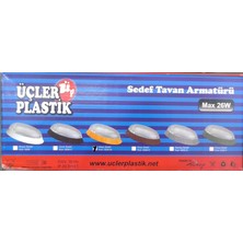 Üçler Plastik Sedef Tavan Armatürü 2 Adet