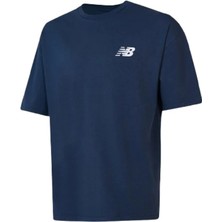 New Balance Nb Lifestyle Men Tshirt MNT1537-AVI Lacivert Tişört