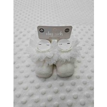 Berkaysun Tekstilden Yenidoğan Pamuklu Tüllü Bebek Çorabı