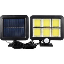 Eco Lounge 120 Cob LED Solar Panelli 3 Modlu Duvar Lambası