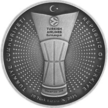 Darphane Fenerbahçe 2025 Turkish Airlines Euroleague Şampiyonluk Gümüş Parası