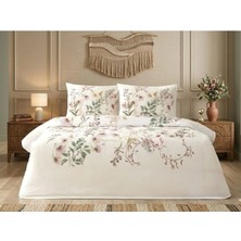 Taç Amariel Lila Queen Size Baskılı Pike Takımı 120X200 Çarşaflı