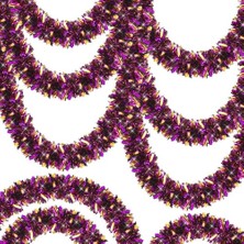 Eco Lounge Mor Turuncu Garland Çift Renk Sim Süs