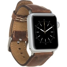 Eco Lounge Apple Watch Uyumlu Deri Kordon 42-44-45MM G2 Kahverengi
