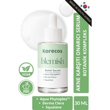 KORECOS Akneye ve Sivilceye Eğilimli Ciltler Için Yatıştırıcı Bakım Sağlayan Derma Clera Acne Serum Kore