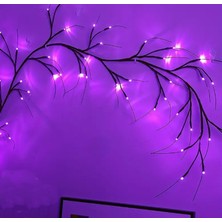 Gaman Sihirli Ağaç Dalı Ledi 36 LED 8 Mod Uzaktan Kumandalı ( Yapışkanlı) Mor Renk
