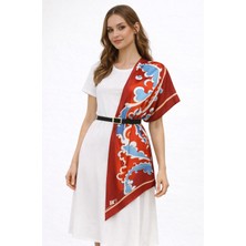 Edirne Lavanta Edirne Kırmızısı Uzun Fular 45*145CM Model-2