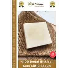 Carlburn #keçisütlü %100 Doğal Güzel Kokulu El Yüz Saç Vücut Orijinal Bitkisel Keçi Sütlü Sabunu 120G 8 Adet