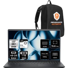 Dell Pro 15 Essential i7 1355U Notebook 48GB RAM 1TB SSD 15.6" FHD 120Hz FreeDOS + Per4 Çanta PV15250007P328