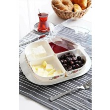 Ataby 4 Bölme Kare Kahvaltılık Saklama Seti