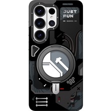 Galaxy S26 Ultra Uyumlu Kılıf M-Safe Şarj Özellikli Youngkit Starship Serisi Kapak Siyah