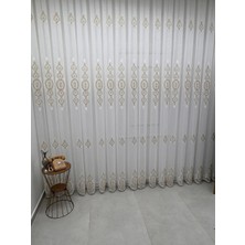 Nivemes Home Nivemeshome Yaren 2024 Gold 1/3 Pileli Tül Perde Apm