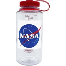 Nalgene 32OZ Wm Clr / Rd Cap Nasa Globe Limited Edition Tritan Suluk