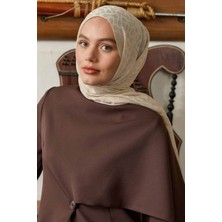 Bloom Desen Kaşmir Şal Fildişi